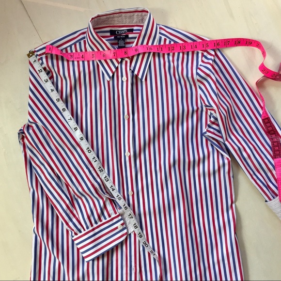 Chaps no-iron button down 3/4 sleeves - Picture 3 of 3